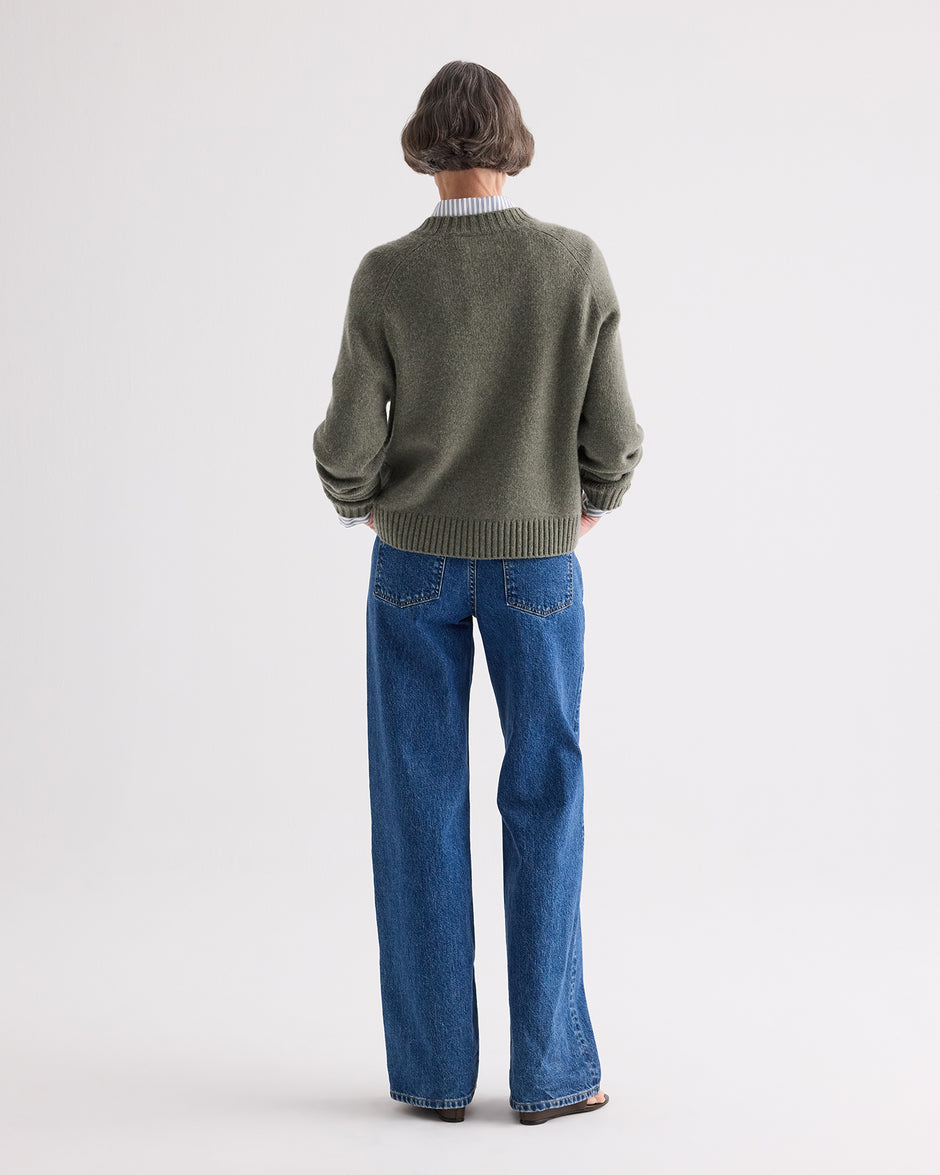 TWP Moss New Jill Crewneck Sweater in Italian Cashmere view 5