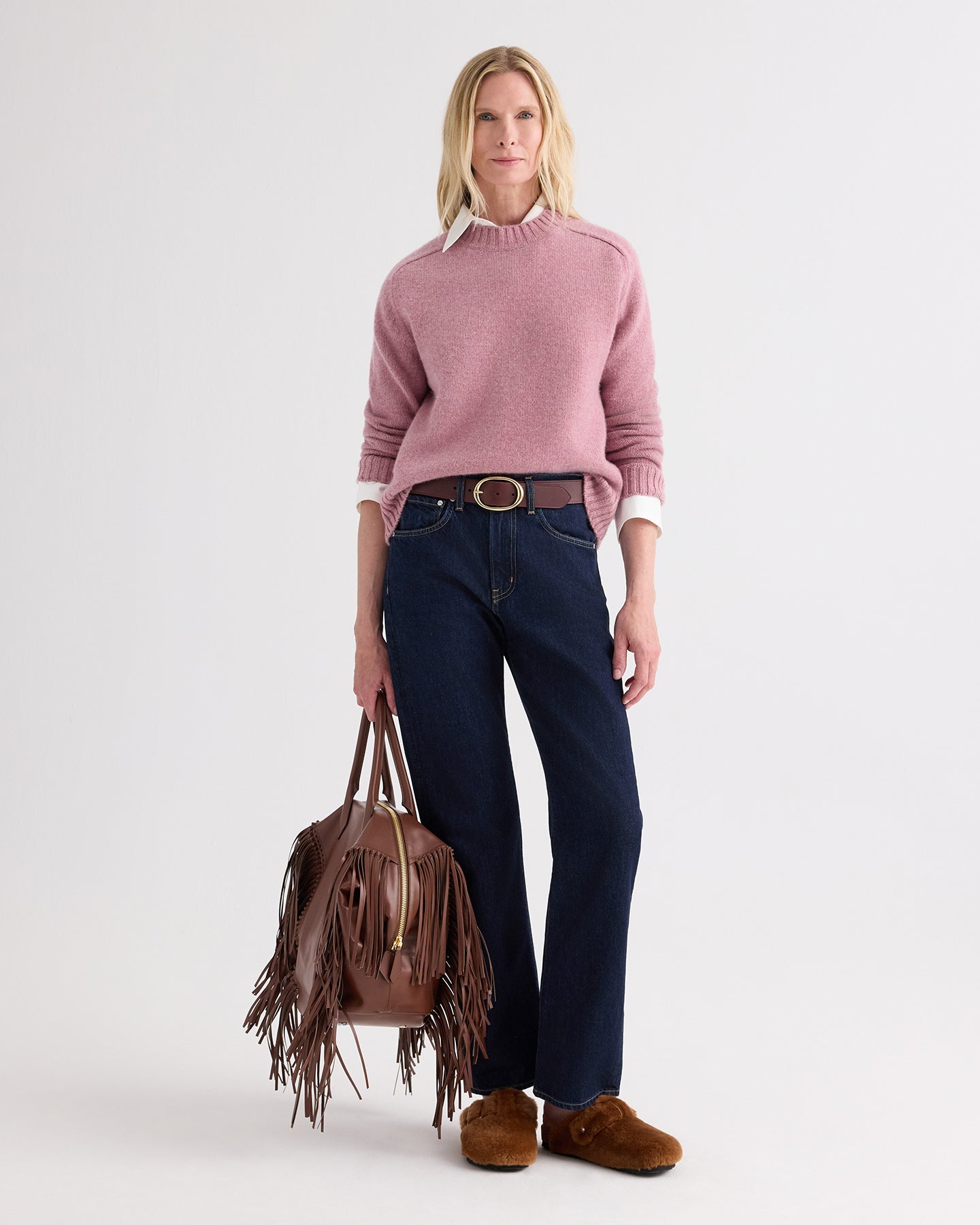 TWP Plum NEW JILL CREWNECK - PLUM view 3