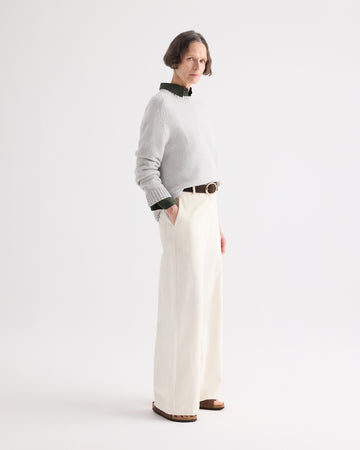 TWP Pumice New Jill Crewneck Sweater in Italian Cashmere view 4