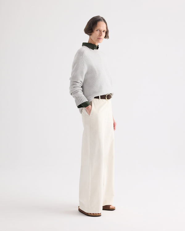 TWP Pumice New Jill Crewneck Sweater in Italian Cashmere view 4