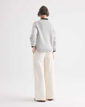TWP Pumice New Jill Crewneck Sweater in Italian Cashmere view 5
