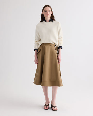 TWP Ivory New Jill Crewneck in Italian Cashmere view 3