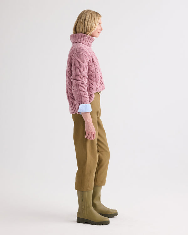 TWP Plum TRAVELING T NECK - PLUM view 4