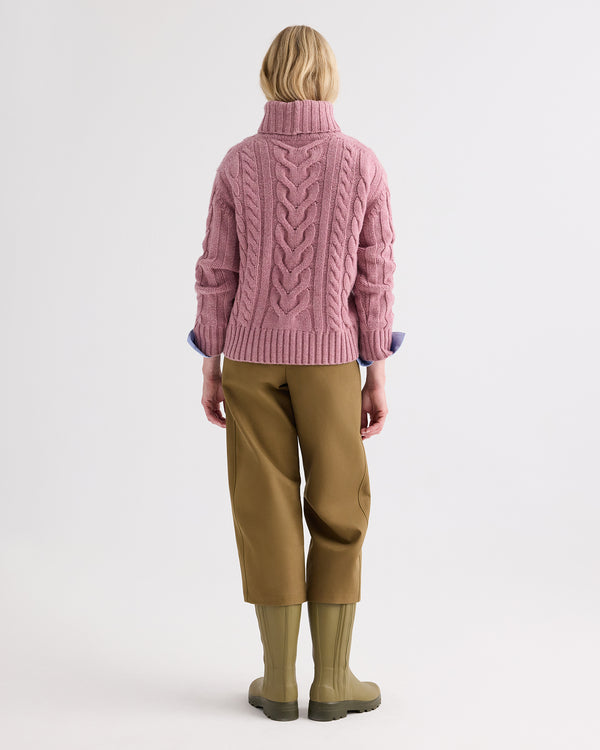 TWP Plum TRAVELING T NECK - PLUM view 5