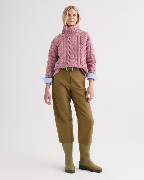 TWP Plum TRAVELING T NECK - PLUM view 1