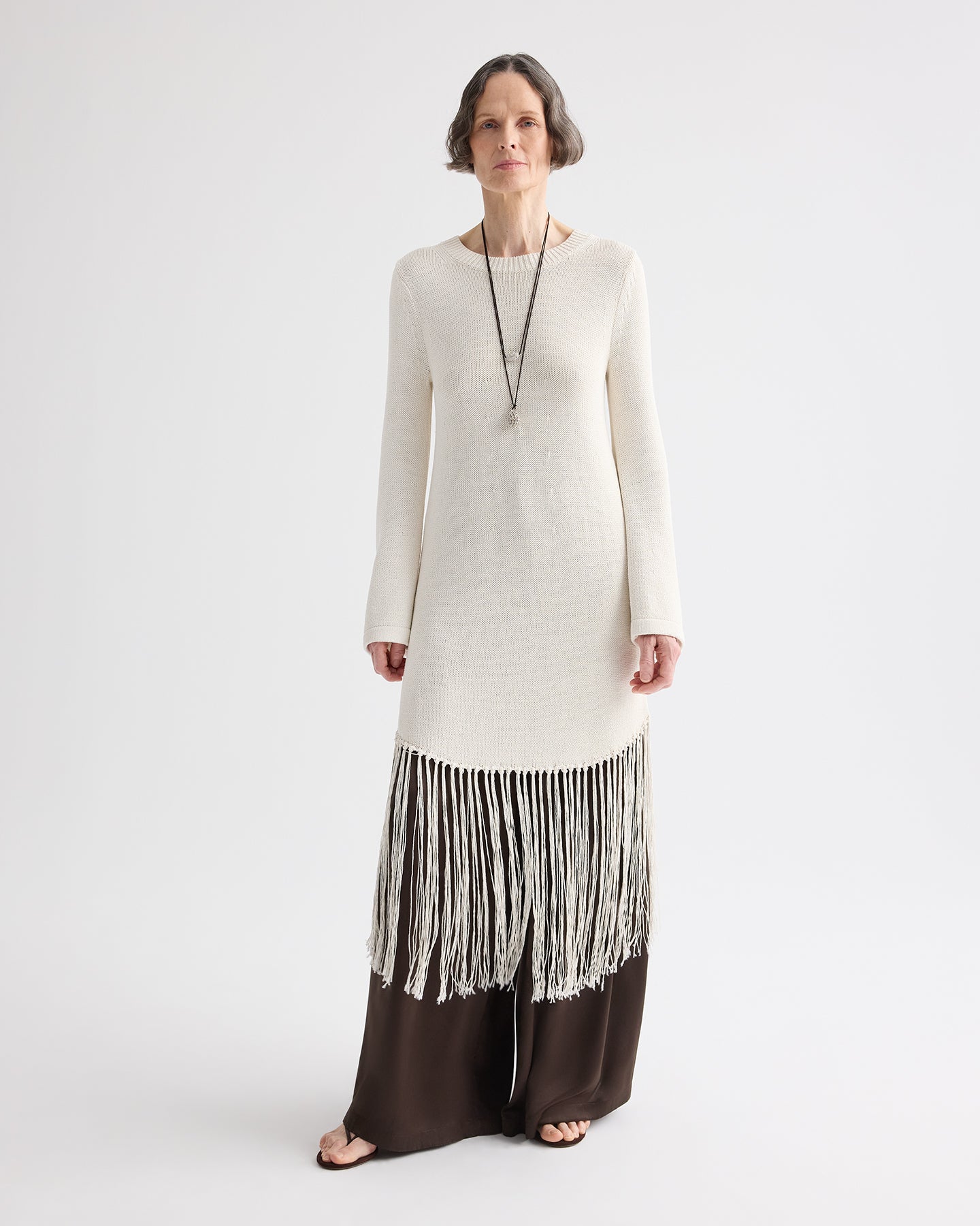 TWP Ivory That One Night In Tulum Dress in Kashy Silk Blend Rope view 6