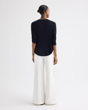 TWP Midnight Ls Crewneck in Viscose Silk view 4