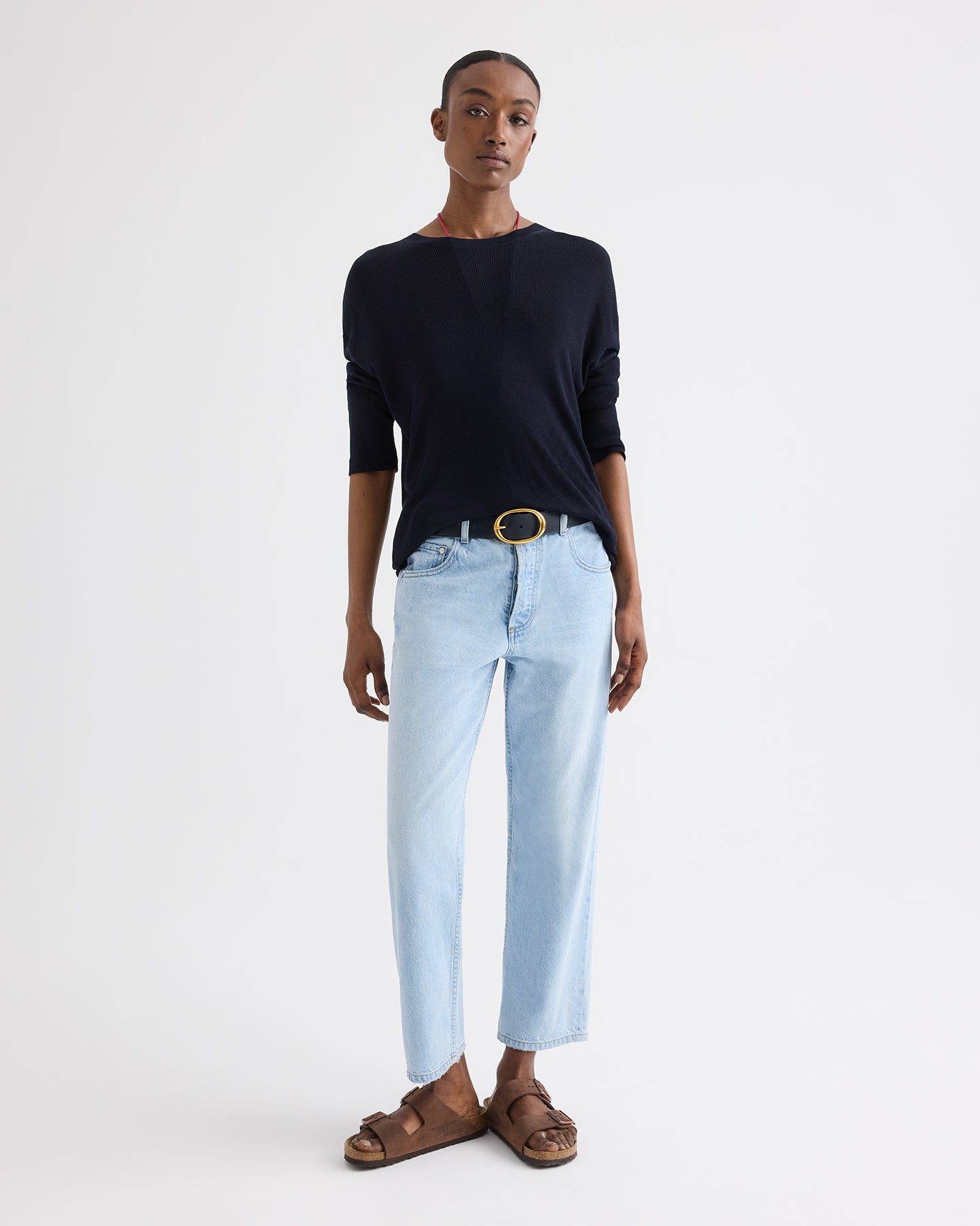 TWP Midnight Ls Crewneck in Viscose Silk view 8