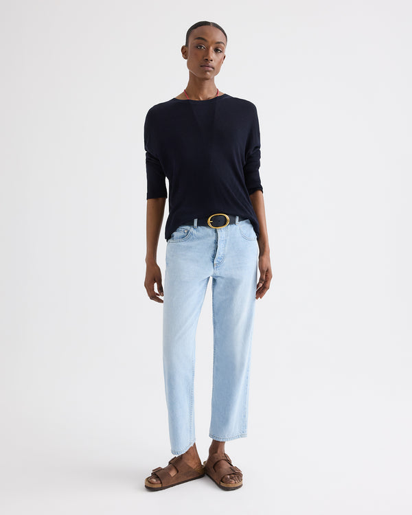 TWP Midnight Ls Crewneck in Viscose Silk view 8