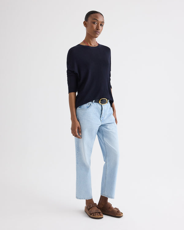 TWP Midnight Ls Crewneck in Viscose Silk view 9