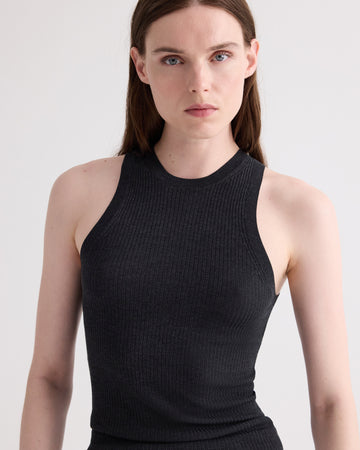 Port Tank in Viscose Silk