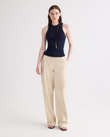 Port Tank in Viscose Silk