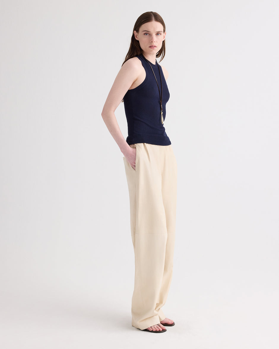 TWP Midnight Port Tank in Viscose Silk view 4