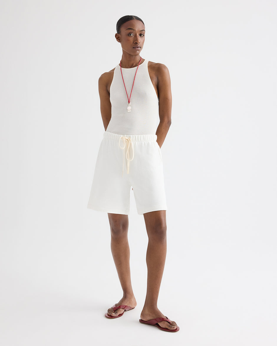 TWP Ivory Harbor Tank in Viscose Silk view 3
