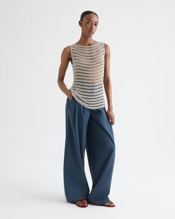 TWP Sandshell Cleo Tank in Metallic Wrapped Yarn view 3