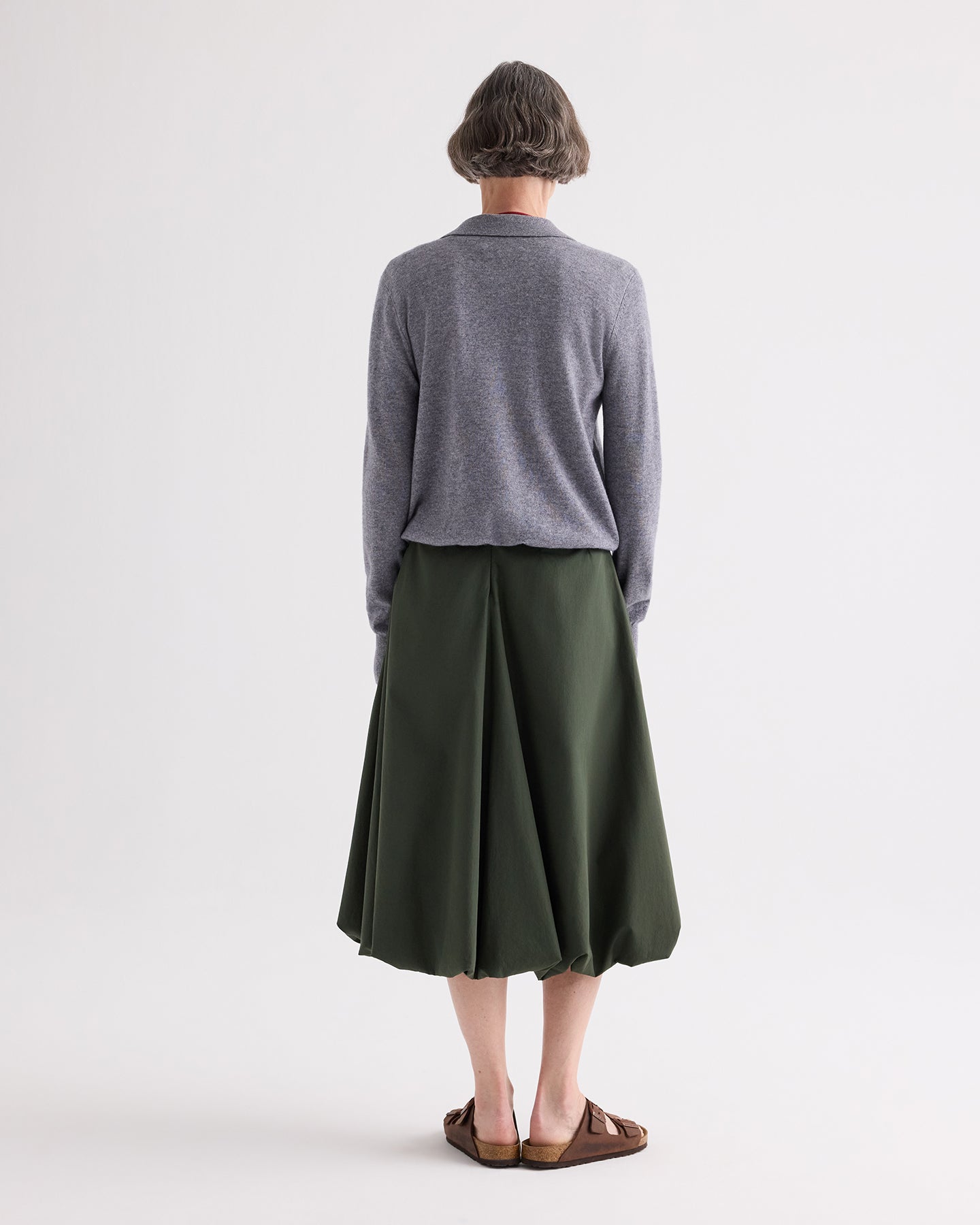 TWP Flannel Uma Henley Sweater in Superfine Cashmere view 5