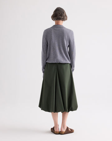 TWP Flannel Uma Henley Sweater in Superfine Cashmere view 5