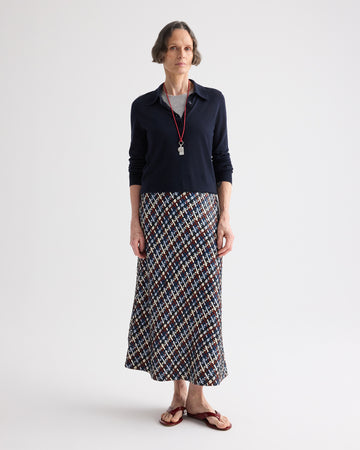 TWP Night sky Uma Henley Sweater in Cashmere view 3