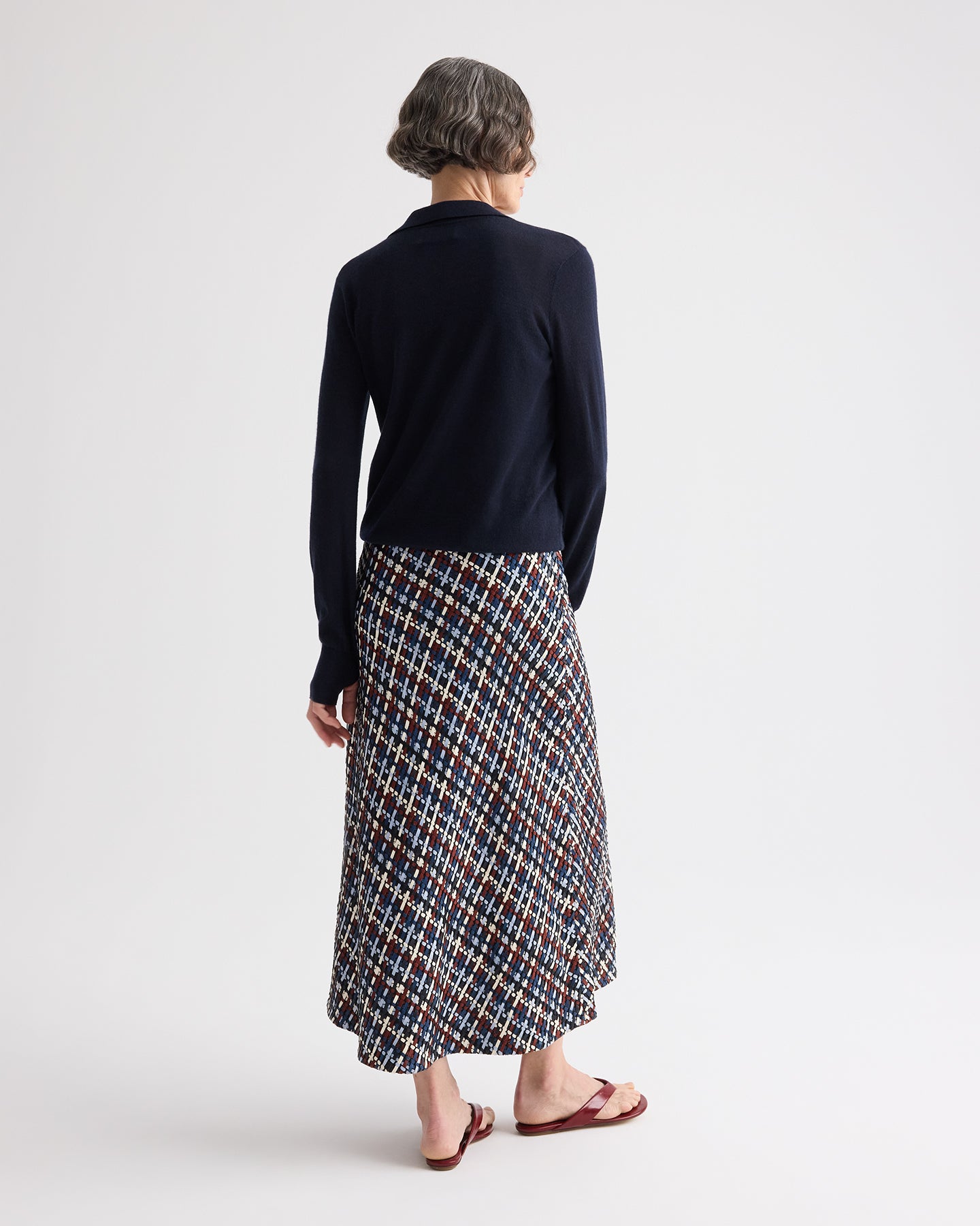 TWP Night sky Uma Henley Sweater in Cashmere view 5