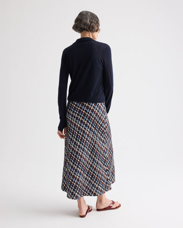 TWP Night sky Uma Henley Sweater in Cashmere view 5
