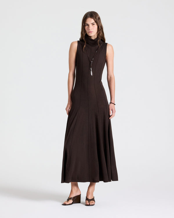 TWP After dark Funnel Neck Sleeveless Dress Merino Wool view 1