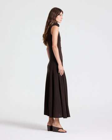 TWP After dark Funnel Neck Sleeveless Dress in Merino Wool view 4