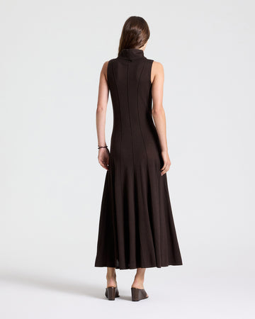 TWP After dark Funnel Neck Sleeveless Dress in Merino Wool view 5
