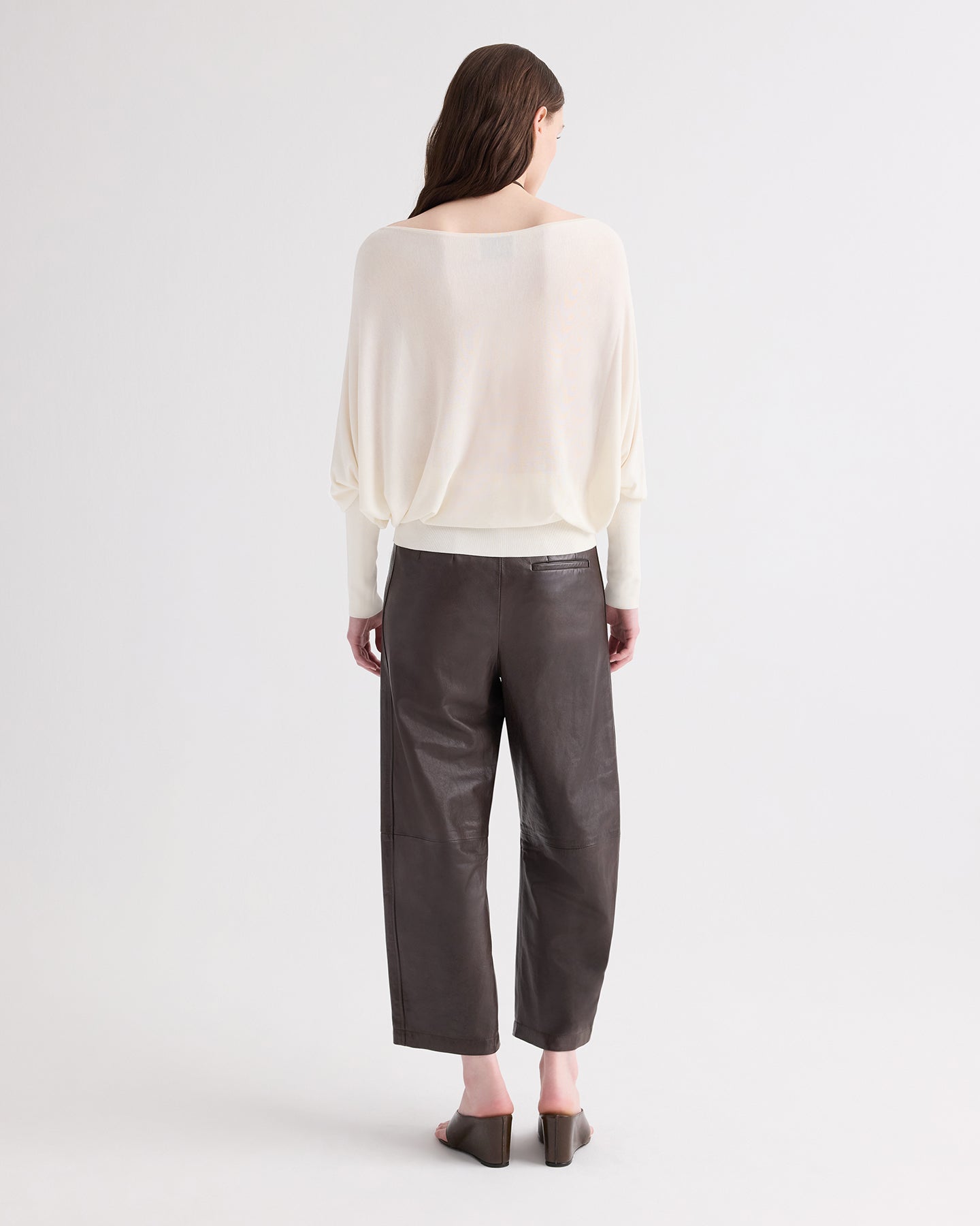 TWP Ivory Landslide Sweater in Viscose Silk view 5