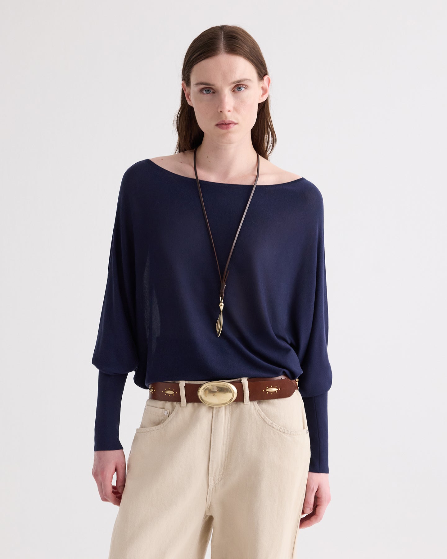 TWP Midnight Landslide Sweater in Italian Cashmere view 2