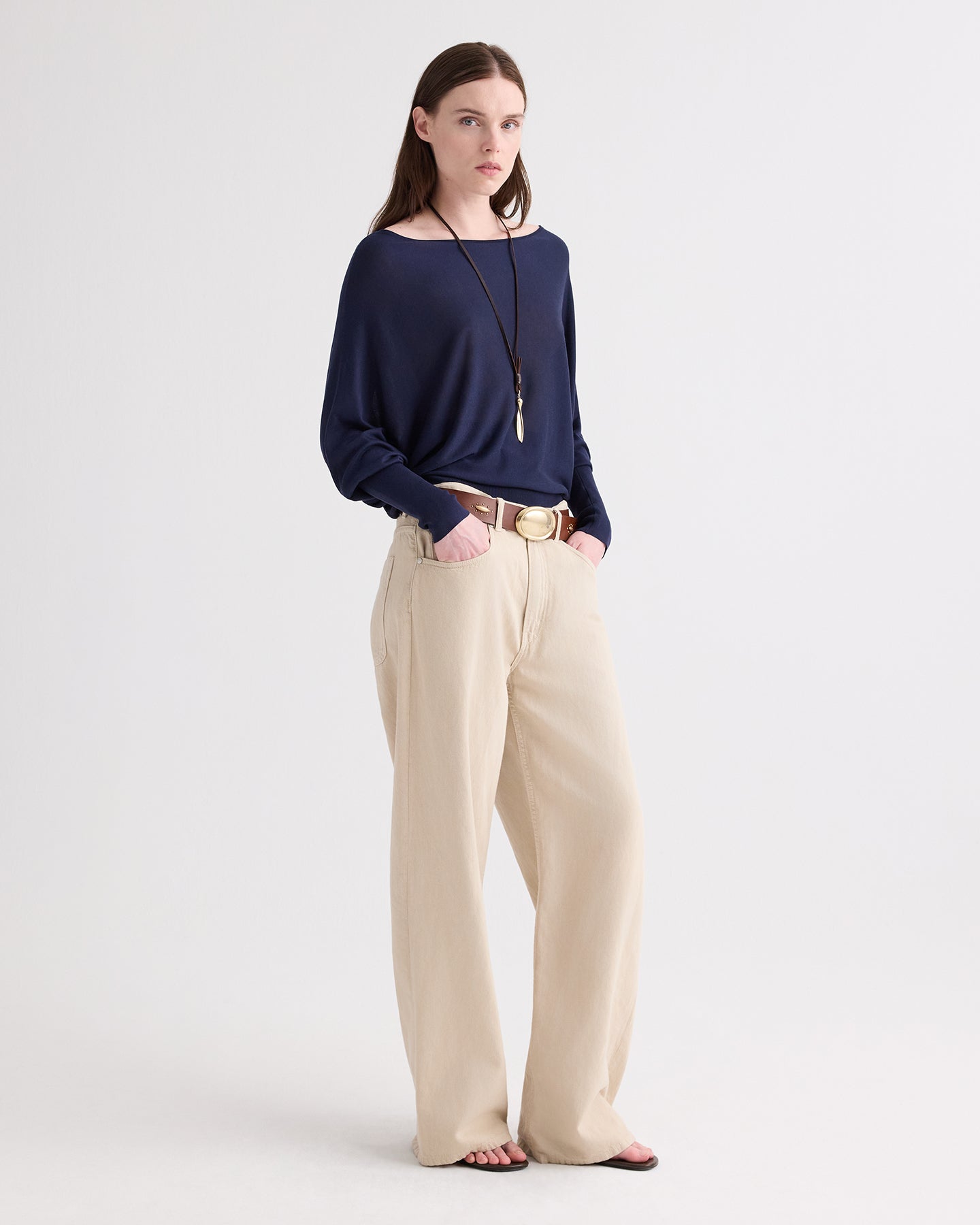 TWP Midnight Landslide Sweater in Italian Cashmere view 4
