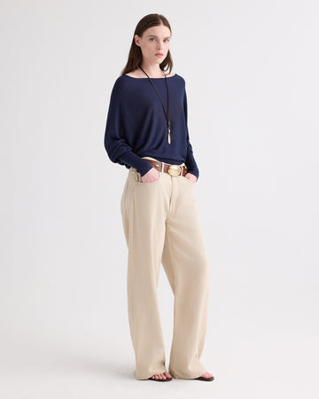 TWP Midnight Landslide Sweater in Viscose Silk view 4