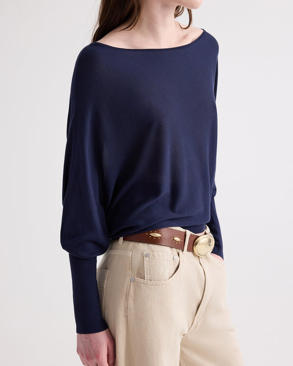 TWP Midnight Landslide Sweater in Italian Cashmere view 3