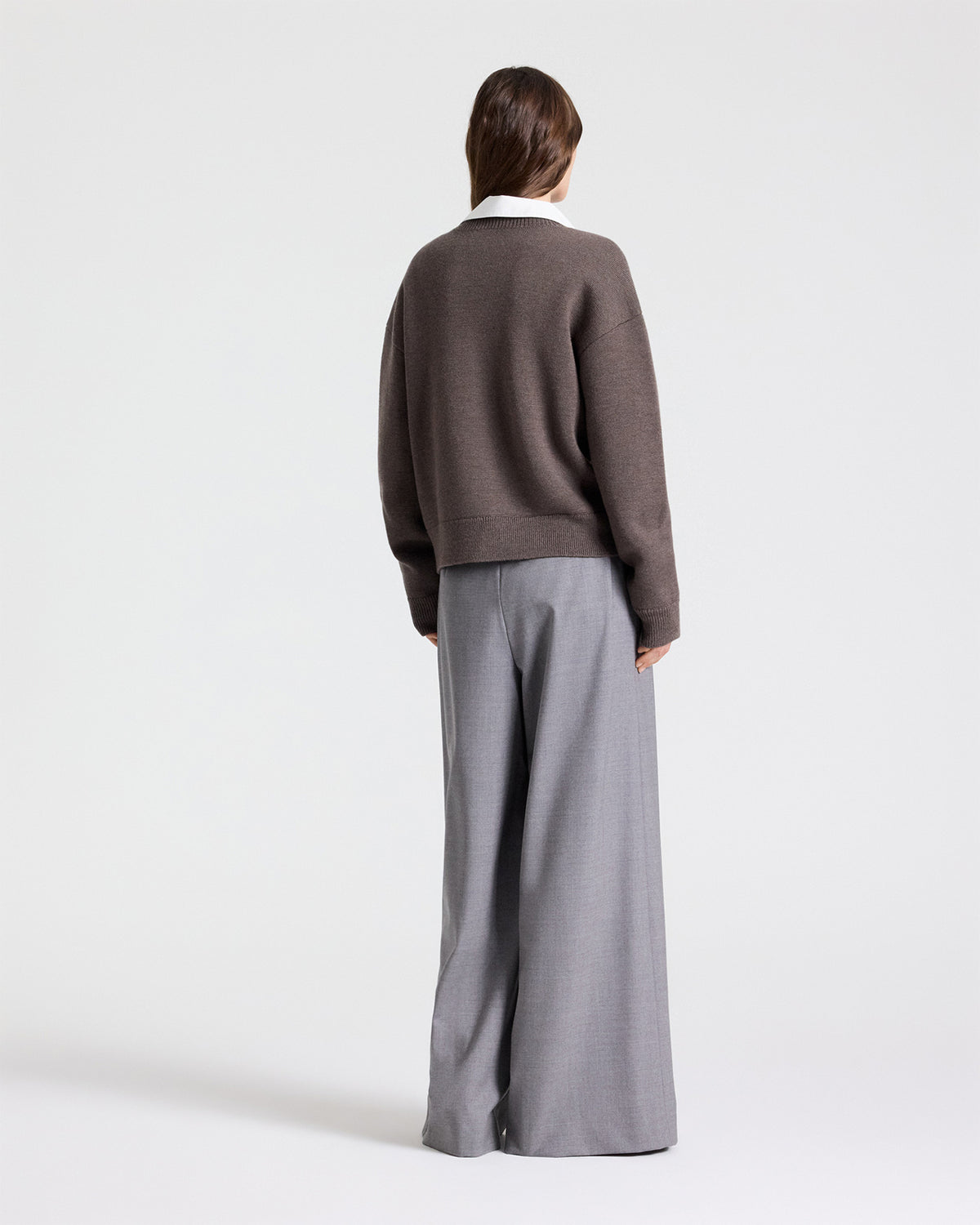 TWP Turkish coffee Stay Awhile Cardigan in Harmony Wool view 6