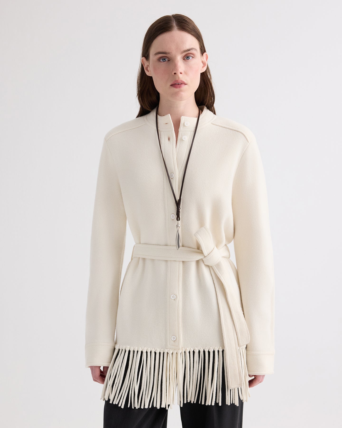 TWP Ivory Thea Jacket in Italian Cashmere view 2