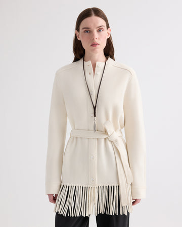 TWP Ivory Thea Jacket in Italian Cashmere view 2