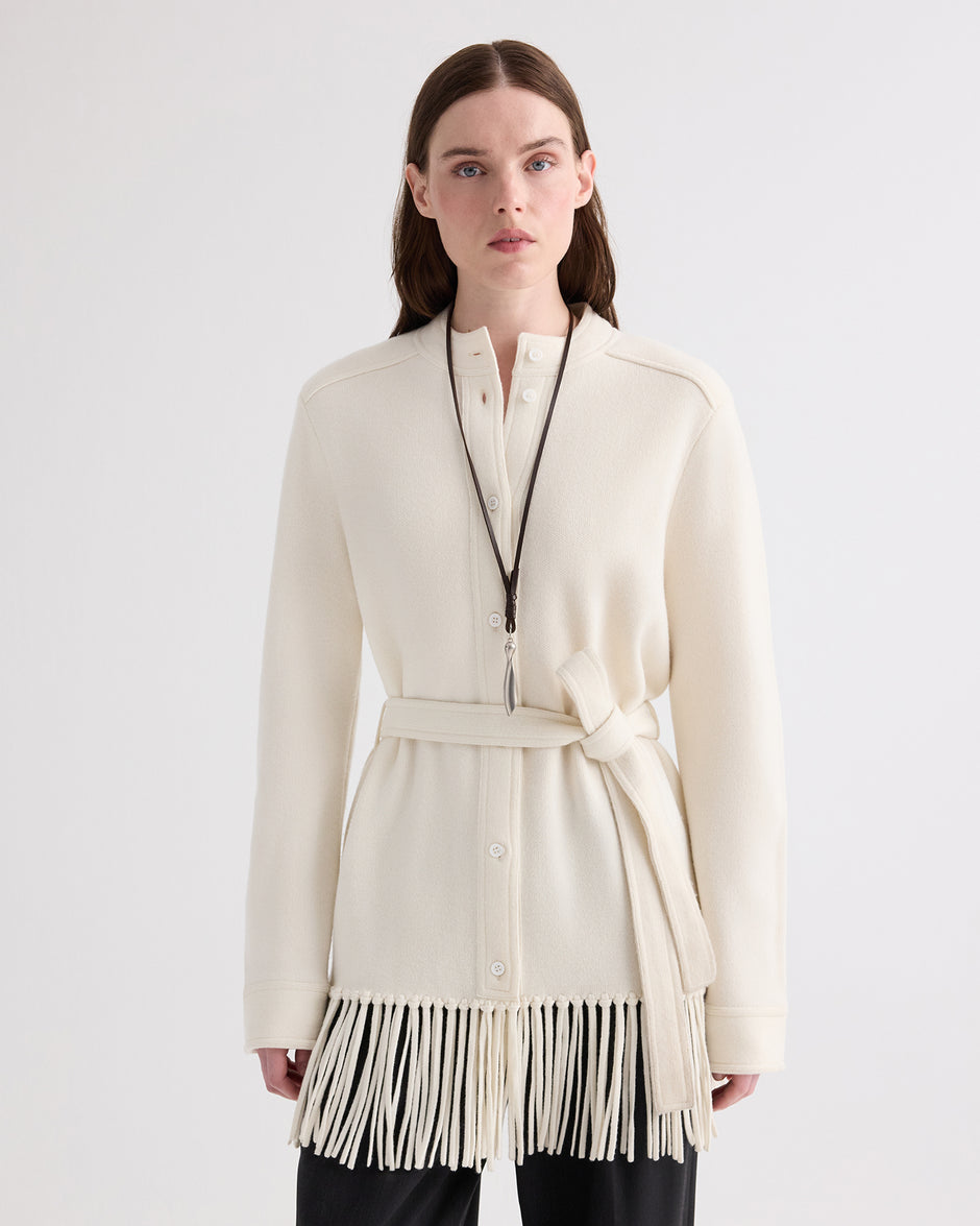 TWP Ivory Thea Jacket in Italian Cashmere view 2
