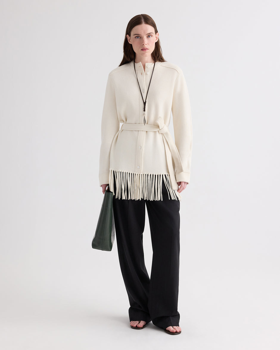 TWP Ivory Thea Jacket in Italian Cashmere view 1