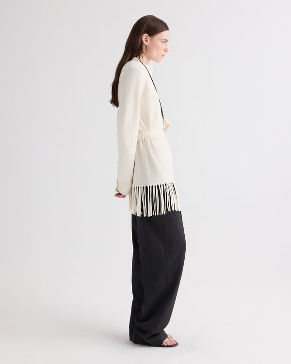 TWP Ivory Thea Jacket in Italian Cashmere view 4