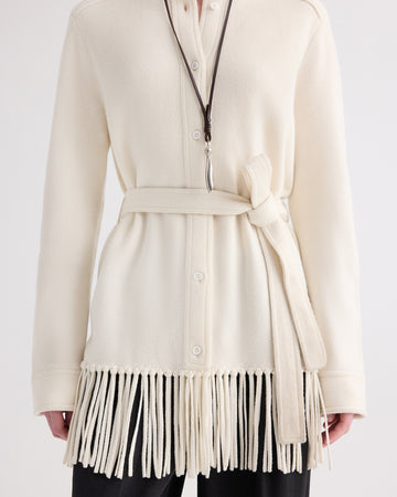 TWP Ivory Thea Jacket in Italian Cashmere view 3