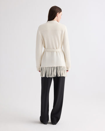 TWP Ivory Thea Jacket in Italian Cashmere view 5