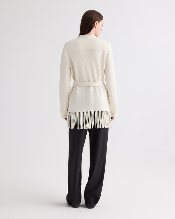 TWP Ivory Thea Jacket in Italian Cashmere view 5