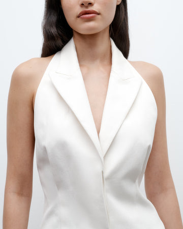 TWP Ivoire Kaitlyn Vest in Cotton Twill view 2