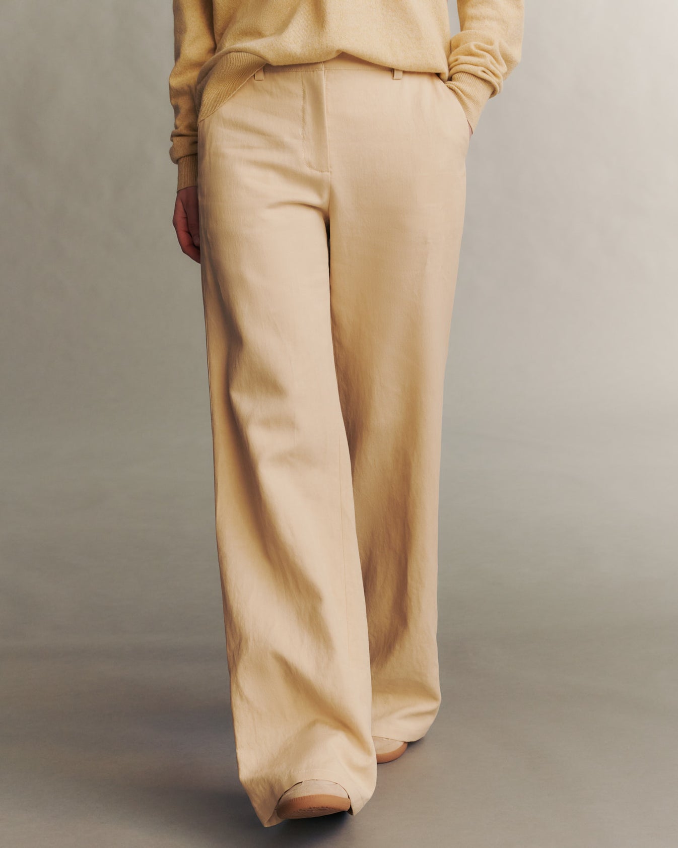 TWP Butter Howard Pant in Cotton Linen view 2