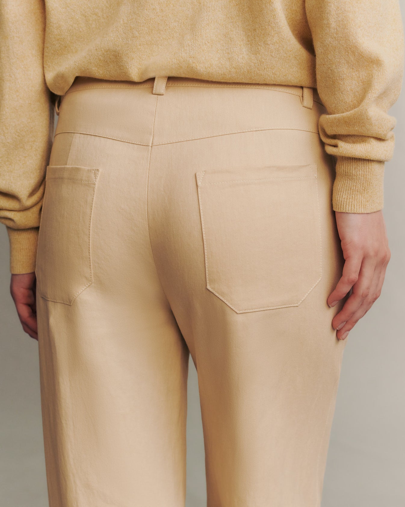 TWP Butter Howard Pant in Cotton Linen view 4
