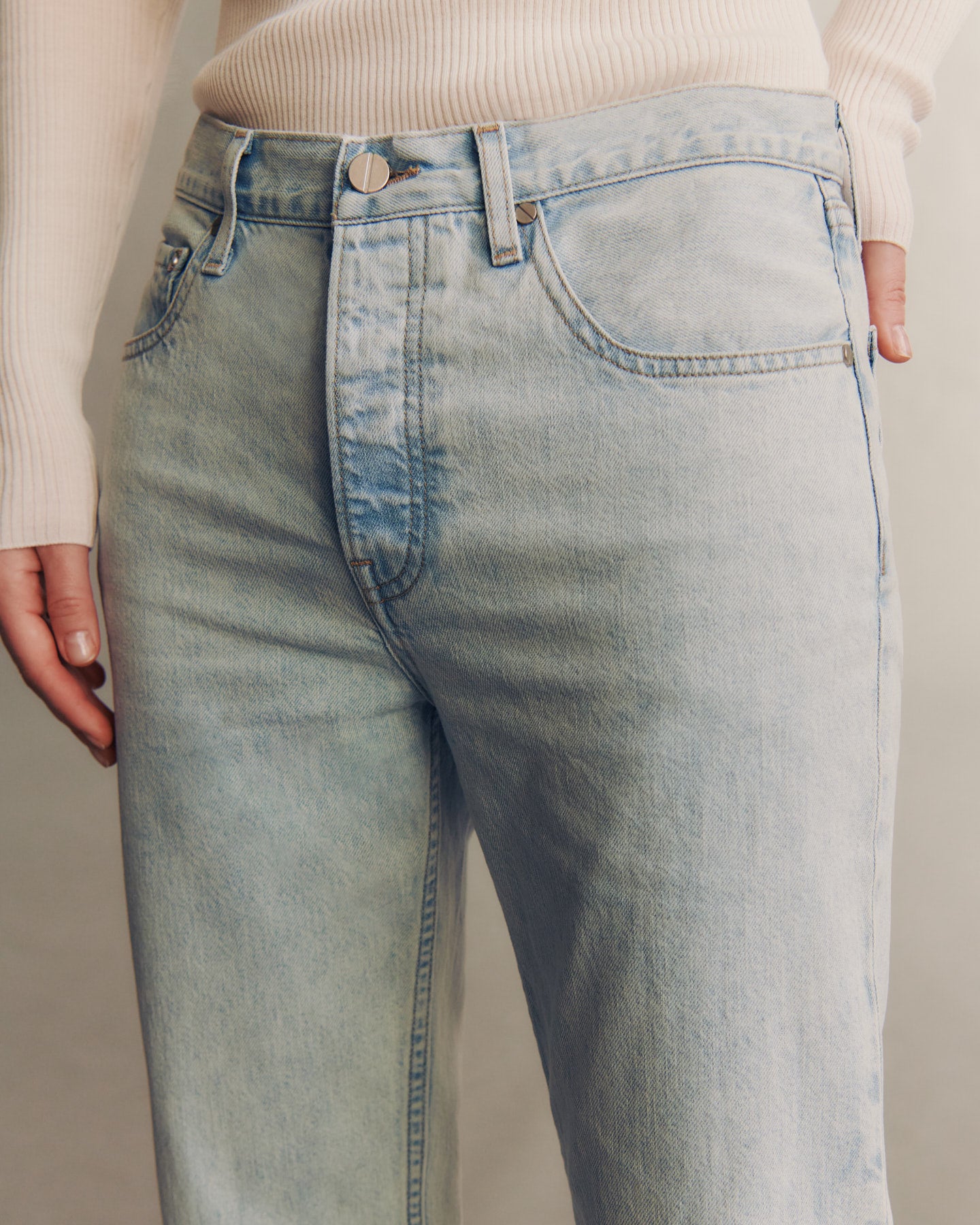 TWP Light wash Soda Pop Jean in Light Wash Denim view 4