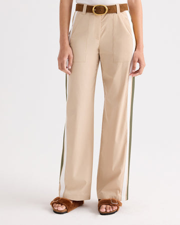 TWP Sandstone Isabelle Pant in Vintage Washed Poplin view 2