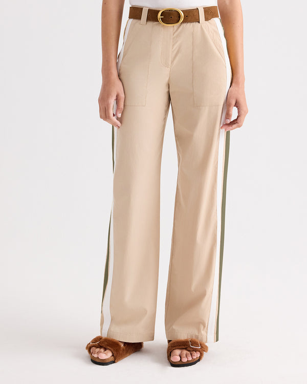 TWP Sandstone Isabelle Pant in Vintage Washed Poplin view 2