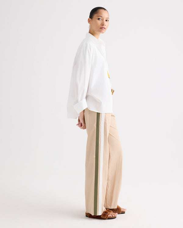 TWP Sandstone Isabelle Pant in Vintage Washed Poplin view 4