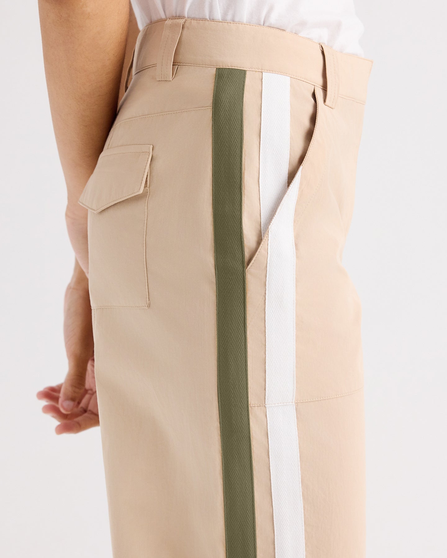 TWP Sandstone Isabelle Pant in Vintage Washed Poplin view 3