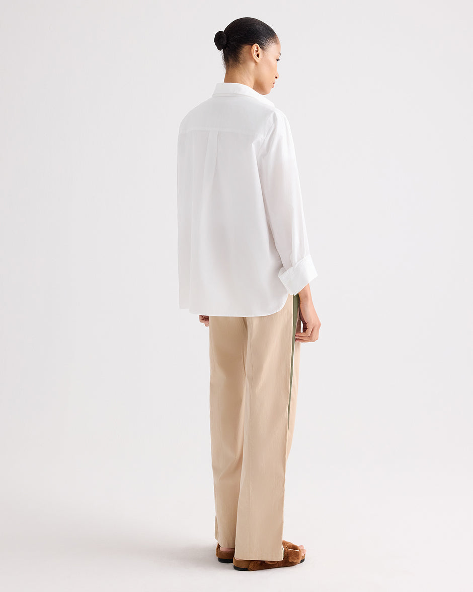 TWP Sandstone Isabelle Pant in Vintage Washed Poplin view 5